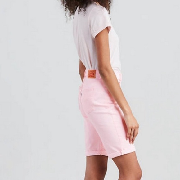 Levi’s light pink Bermuda shorts Size 28 denim stretchy‎ - Picture 8 of 14